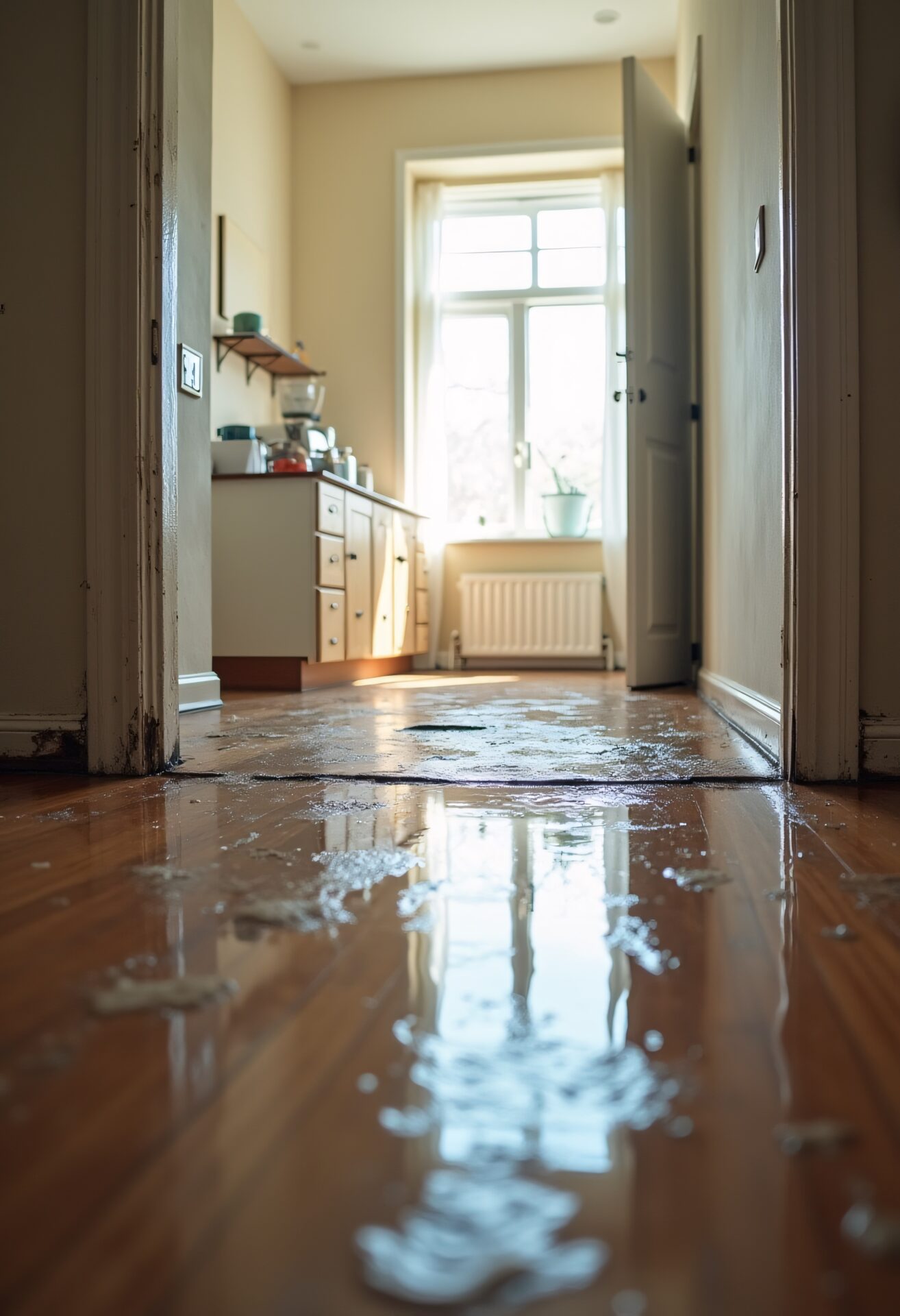 Home Interior Floor water damage repair