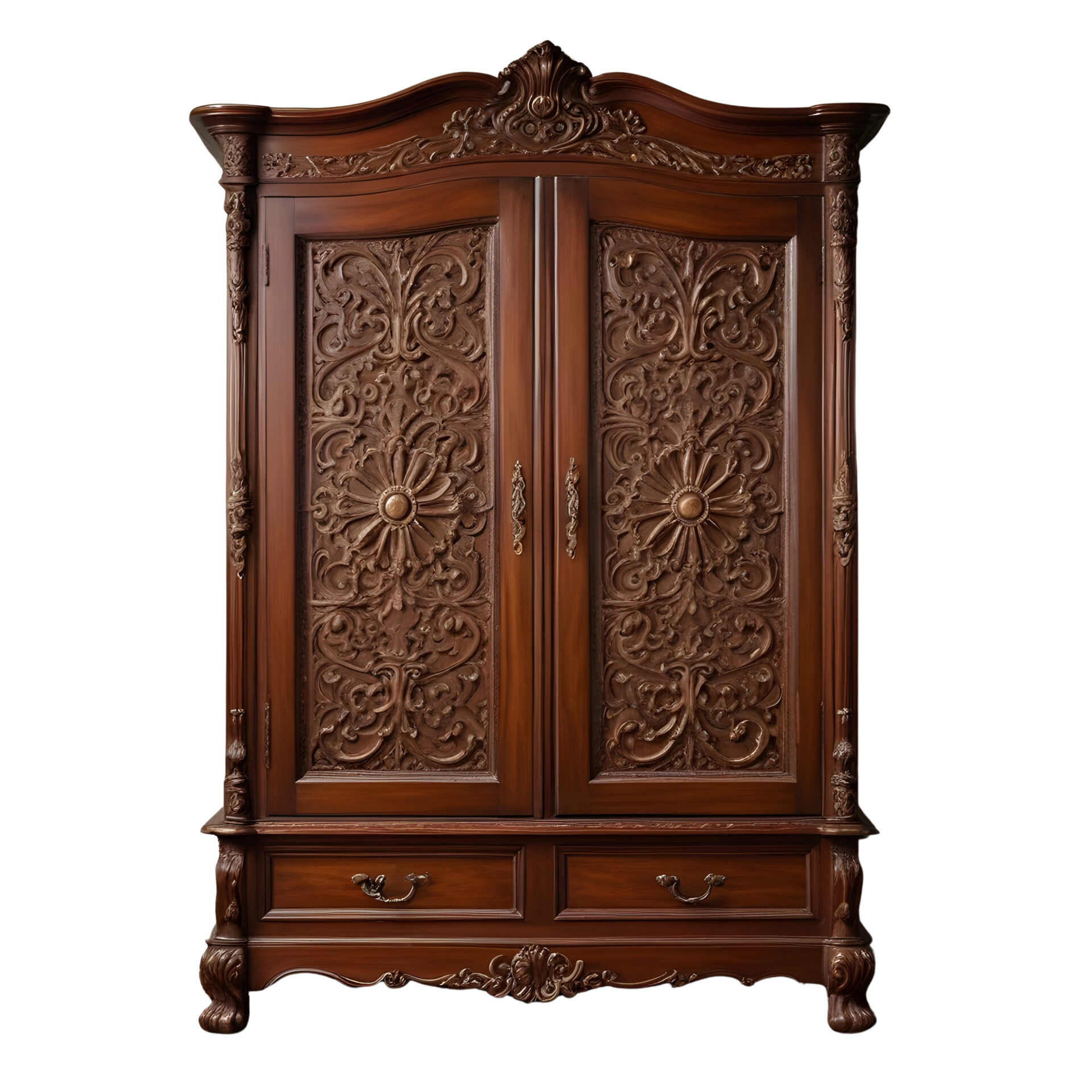 Antique Wooden Cabinet, Wooden Armoire Restoration