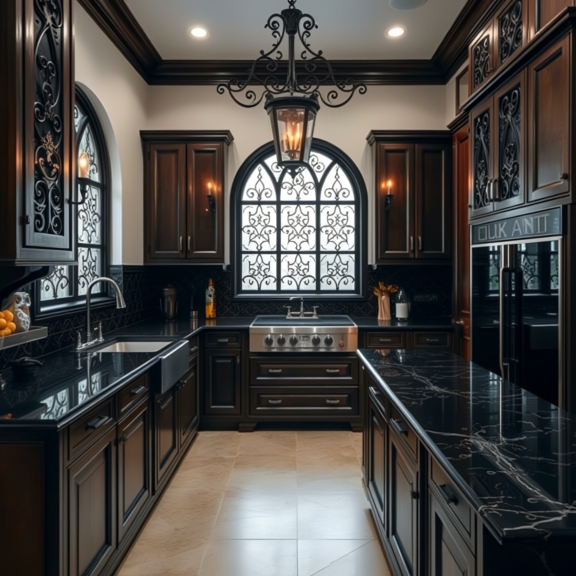 Historic wooden kitchen cabinet restoration